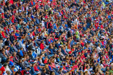 Sırbistan ve İsviçre maçı takım futbol taraftarları destek