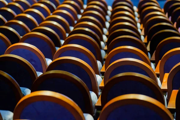 Chairs in the row at the hall — Stock Photo, Image