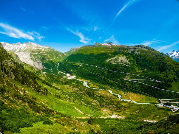 Paysage d'été de la Suisse montagne nature — Photo