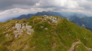 İsviçre kırsal kırlarda yaz manzara yürüyüş,