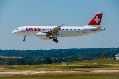 İsviçre havayolları uçak iniş gün zaman Uluslararası Havaalanı için hazırlanıyor