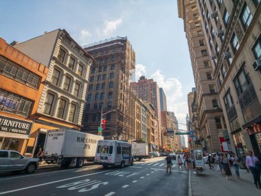 Manhattan şehir hayatında gün zaman