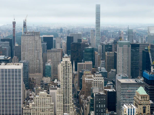 Widok z lotu ptaka Manhattan wieżowiec Empire state building — Zdjęcie stockowe