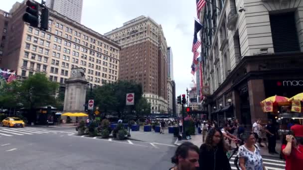 Manhattan şehir hayatında gün zaman — Stok video