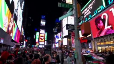 Time Square gece zaman cityscape