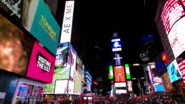 Time Square gece zaman cityscape