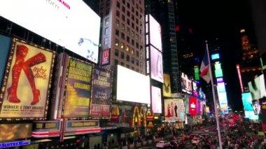 Time Square gece zaman cityscape