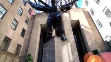 Atlas anıt gün zaman Rockefeller Center yakınındaki