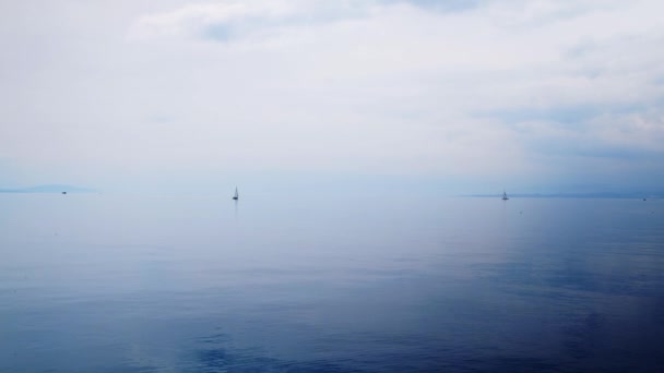 Geneva lake landschap op moment van de dag — Stockvideo