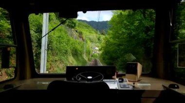 Bir seyahat tren boş kabin