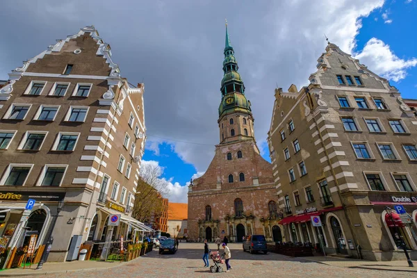 St Peter Church exterior in old city at day time — Stock Photo, Image