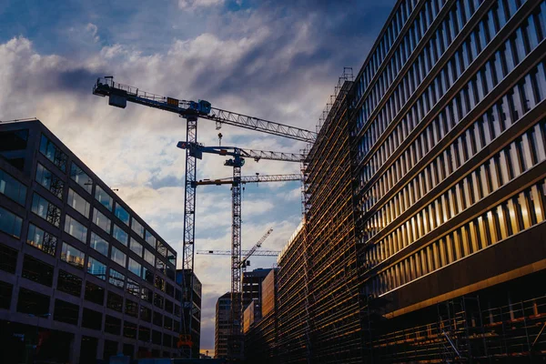 Centro de negócios canteiro de obras — Fotografia de Stock