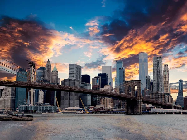 Panorama Manhattanu v New Yorku — Stock fotografie