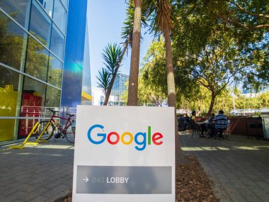 Googleplex açık havada çalışan işçilerin Merkez Merkez