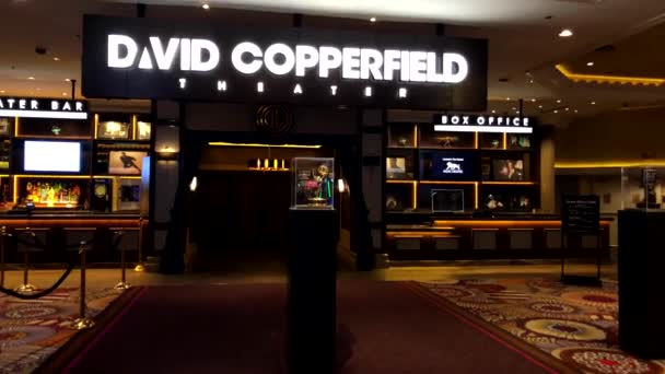 David Copperfield teater interiör på Mgm casino — Stockvideo