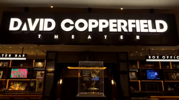 David Copperfield teatro interno al casinò MGM — Video Stock