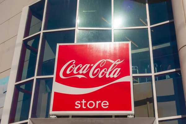 Coca Cola brand store at Las Vegas Strip — стоковое фото
