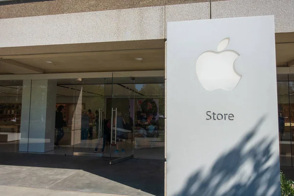 Cupertino Ηπα Σεπτεμβρίου 2018 Apple Store Στο Campus Κοιλάδα Σιλικόνης — Φωτογραφία Αρχείου