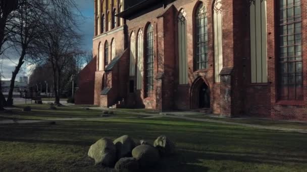 Catedral na Ilha Kant no exterior do dia — Vídeo de Stock
