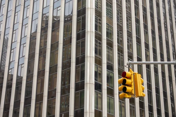 Manhattan 'da trafik ışıkları, New York City — Stok fotoğraf