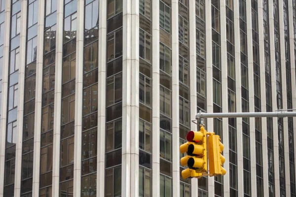 Manhattan 'da trafik ışıkları, New York City — Stok fotoğraf