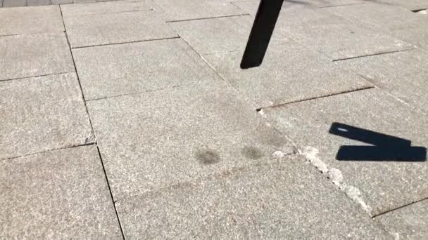 Smartphone cae en la calle — Vídeo de stock