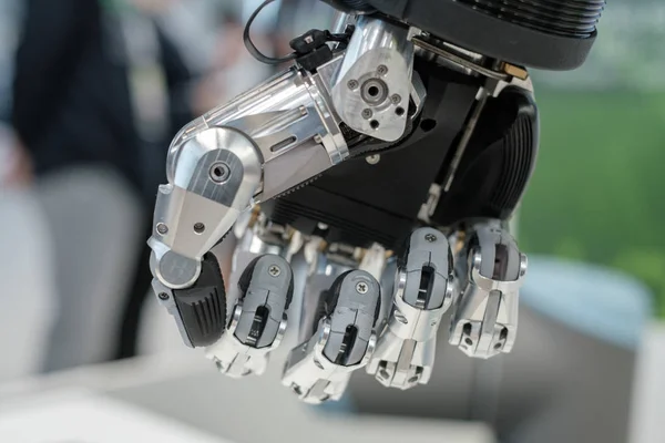 Robot hand macro close-up — Stockfoto