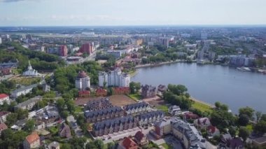 Kaliningrad şehrinin hava manzarası, Rusya