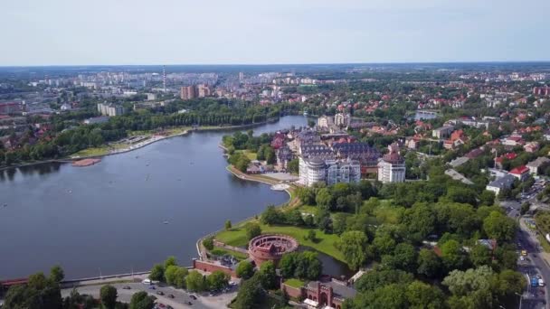 Paysage aérien de la ville de Kaliningrad, Russie — Video