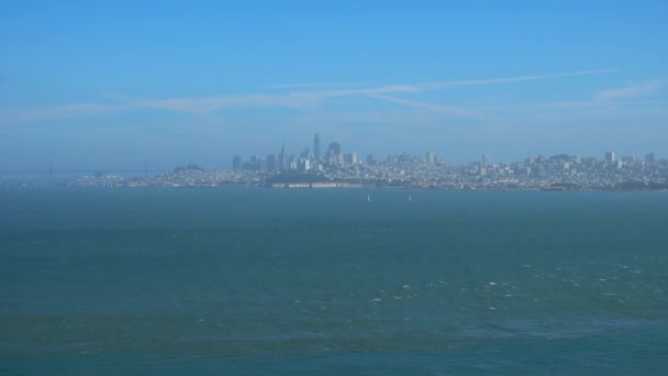 Panoramiczny krajobraz panoramy San Francisco — Wideo stockowe