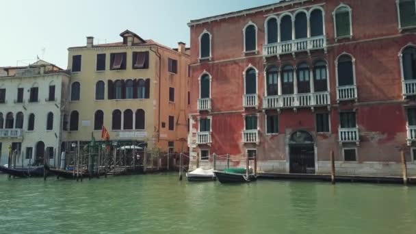 View of Venice landmarks — Stock Video