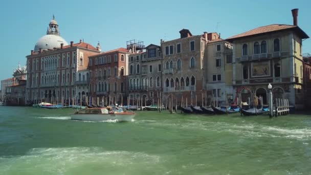Utsikt över Venedigs landmärken — Stockvideo