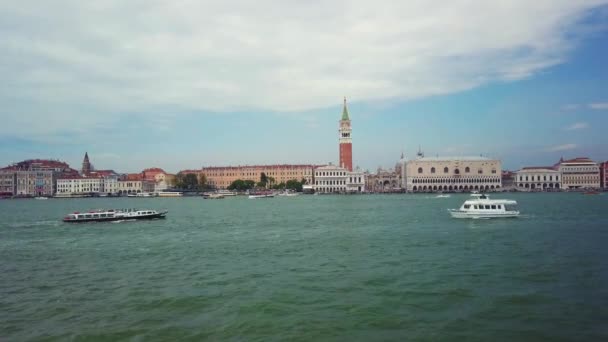 View of Venice landmarks — Stock Video