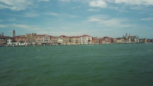 Utsikt över Venedigs landmärken — Stockvideo