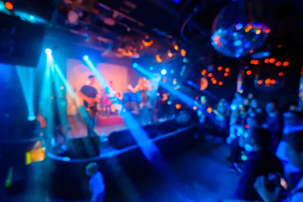 Music band performing live at night club — Stock Photo, Image