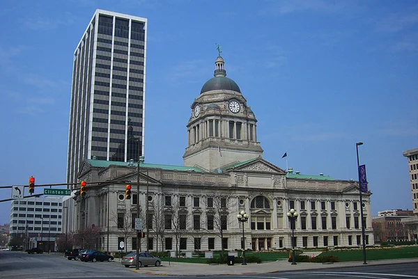 Fort Wayne Indiana April Allen County Tingshus Den April 2008 — Stockfoto