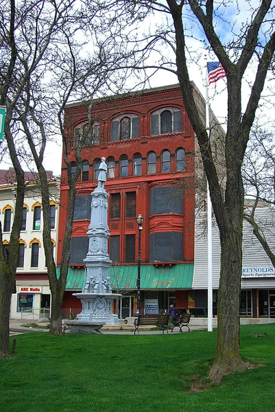 Grand Rapids Michigan Usa Dubna Kent County Občanské Válce Památník — Stock fotografie