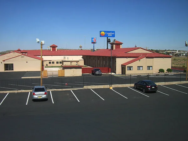 Santa Rosa New Mexico June Motel Parking Lots Guests Arrive — Stock Photo, Image