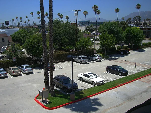Pasadena California June Half Filled Motel Parking Lot More Guests — Stock Photo, Image