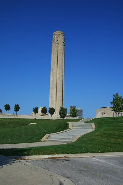 Liberty Memorial Kansas City Missouri Hoge Landmark Bovenop Het Nationaal — Stockfoto