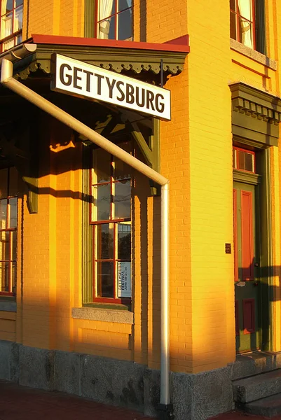 Gettysburg Pennsylvania June Gettysburg Lincoln Railroad Station Junho 2009 Gettysburg — Fotografia de Stock