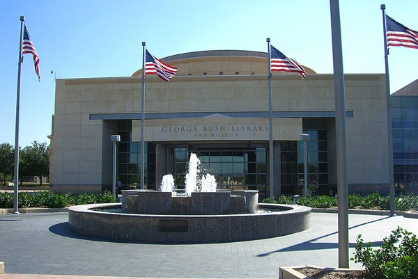 College Station Texas September George Bush Presidential Library Museum Entrance — Stock Photo, Image