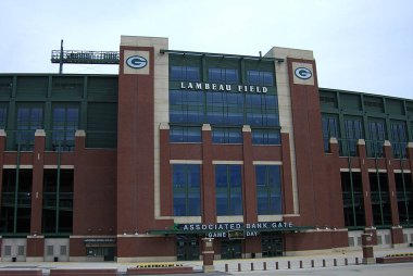 Green Bay, Wisconsin - 23 Nisan: Tarihi Lambeau alan, 23 Nisan 2010 Green Bay Packers Green Bay, Wisconsin yurdu. Paketleme ulusal futbol konferans kuzey bölümü vardır.