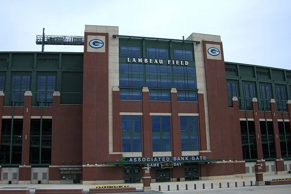 Green Bay Wisconsin April Historische Lambeau Field Thuisbasis Van Green — Stockfoto