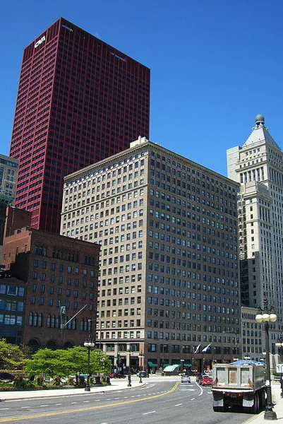 Chicago Abril Grandes Edifícios Arquitetura Cidade Abril 2010 Chicago Illinois — Fotografia de Stock