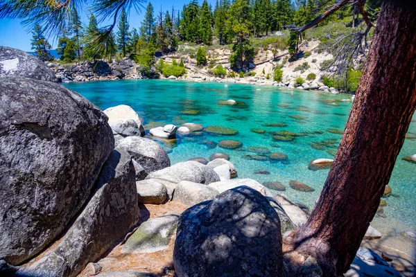 Perairan Jernih Kristal Indah Danau Tahoe — Stok Foto