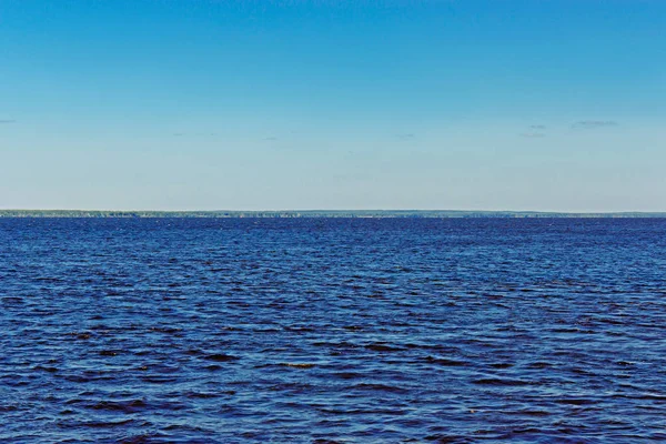 Flusslandschaft der Wolga — Stockfoto