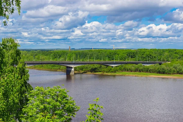 Brücke über Wjatka — Stockfoto