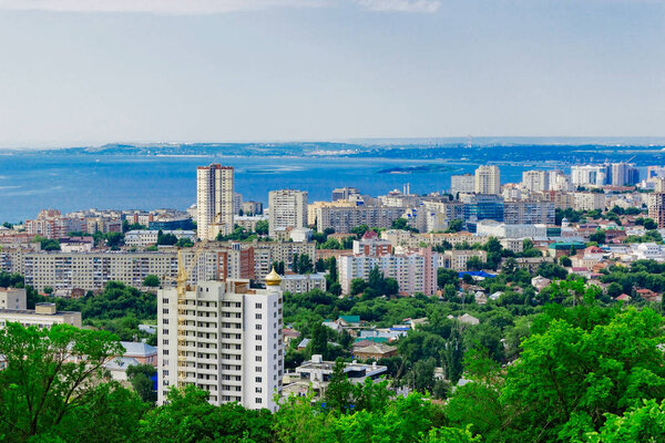 Вид на Саратов Лицензионные Стоковые Изображения