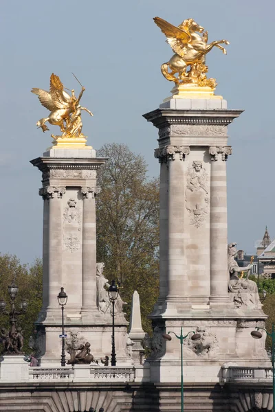 Terceira ponte de Alexandre em Paris — Fotografia de Stock